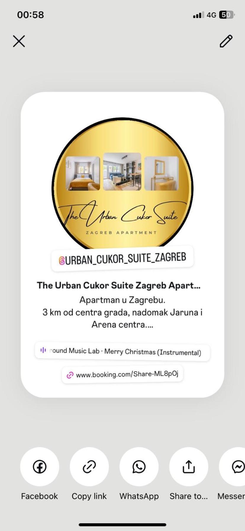 Apartman The Urban Cukor Suite Zagreb Extérieur photo
